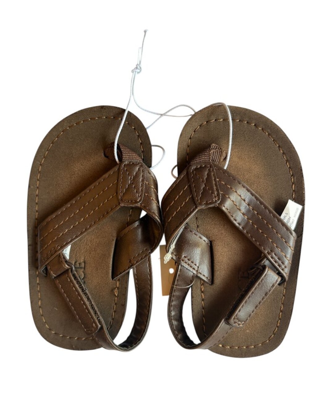 Toddler Boys Faux Leather Sandals Size 6/7 NWT